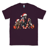 Plum christmas chimpanzee and gorilla Classic Tee - LillyAllenDesigns