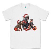 White christmas chimpanzee and gorilla Classic Tee - LillyAllenDesigns