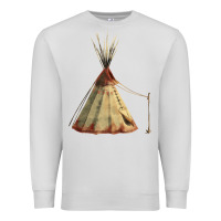 Dove Grey teepe tipi Premium Sweatshirt - FaDigitalArtStudio