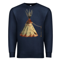 Navy teepe tipi Premium Sweatshirt - FaDigitalArtStudio
