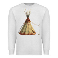 Oatmeal Heather teepe tipi Premium Sweatshirt - FaDigitalArtStudio