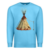 Ocean Blue teepe tipi Premium Sweatshirt - FaDigitalArtStudio