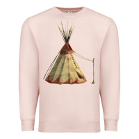 Pale Pink teepe tipi Premium Sweatshirt - FaDigitalArtStudio