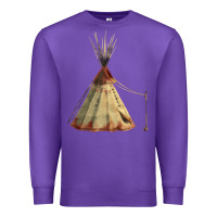 Purple teepe tipi Premium Sweatshirt - FaDigitalArtStudio