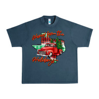 Midnight Navy home for the holidays texas Urban Heavy Tee - BarkalooDesign