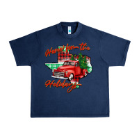 Navy home for the holidays texas Urban Heavy Tee - BarkalooDesign