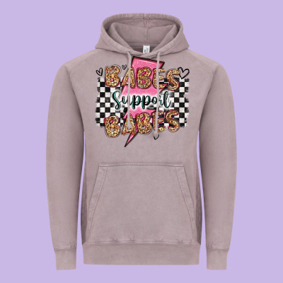 Babes Support Babes Vintage Hoodie Designed By Artiststas