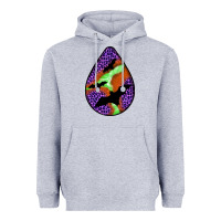 Heather Grey halloween bat  teardrop Heavyweight Hoodie - BundleAndBundleShop