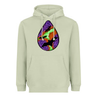 Matcha halloween bat  teardrop Heavyweight Hoodie - BundleAndBundleShop