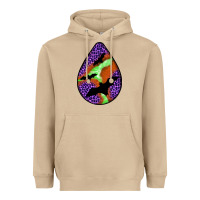 Mushroom halloween bat  teardrop Heavyweight Hoodie - BundleAndBundleShop
