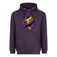 Plum halloween bat  teardrop Heavyweight Hoodie - BundleAndBundleShop