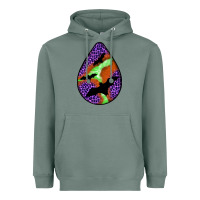 Sage halloween bat  teardrop Heavyweight Hoodie - BundleAndBundleShop