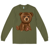 Army Green bear Long Sleeve Tee - texasbilliewilder