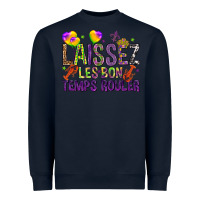 Navy Loissez les bon temps rouler with balloon Heavyweight Sweatshirt - HowdyJamesFarm