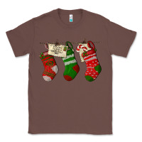 Chestnut Christmas Socks With Santa Letter Classic Tee - LillyAllenDesigns
