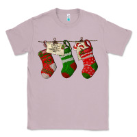 Lilac Christmas Socks With Santa Letter Classic Tee - LillyAllenDesigns