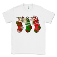 White Christmas Socks With Santa Letter Classic Tee - LillyAllenDesigns