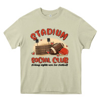 Mossy stadium social club football Heavy Core Tee - MaliasSmallBusiness