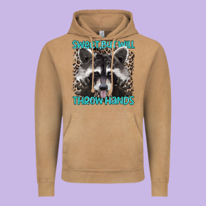 Sweet But Will Throw Hands Vintage Hoodie Designed By Artiststas