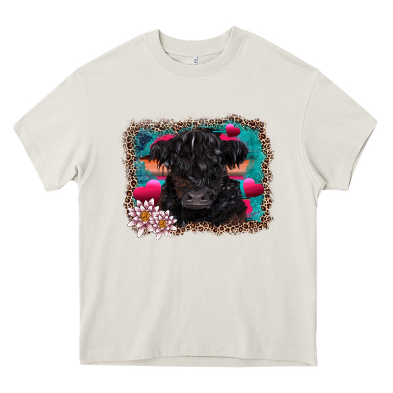 V.d Belted Galloway Cow Heavy Core Tee by AdoDesignShop | Teevron