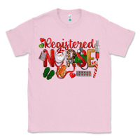 Bubblegum Pink Registered Nurse Christmas Classic Tee - LillyAllenDesigns