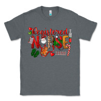 Charcoal Heather Registered Nurse Christmas Classic Tee - LillyAllenDesigns