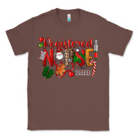 Chestnut Registered Nurse Christmas Classic Tee - LillyAllenDesigns