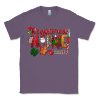 Lavender Registered Nurse Christmas Classic Tee - LillyAllenDesigns