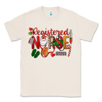 Natural Registered Nurse Christmas Classic Tee - LillyAllenDesigns