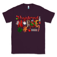 Plum Registered Nurse Christmas Classic Tee - LillyAllenDesigns