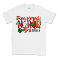 White Registered Nurse Christmas Classic Tee - LillyAllenDesigns