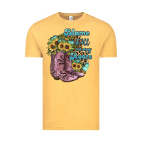 Vintage Mustard Blame It All On My Roots Vintage Tee - JahusDesignShop