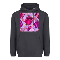 Smoke valentines day gift box and cookie seamless pattern Heavyweight Hoodie - BundleAndBundleShop