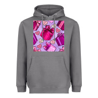Storm valentines day gift box and cookie seamless pattern Heavyweight Hoodie - BundleAndBundleShop