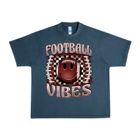 Midnight Navy football vibes smiley face Urban Heavy Tee - BarkalooDesign