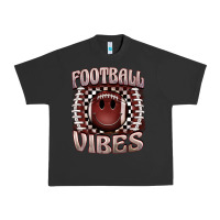 Pigment Black football vibes smiley face Urban Heavy Tee - BarkalooDesign