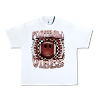 White football vibes smiley face Urban Heavy Tee - BarkalooDesign