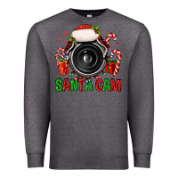 Charcoal Heather santa cam Premium Sweatshirt - FaDigitalArtStudio