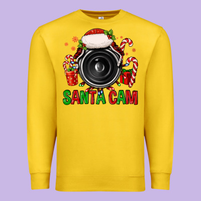 Santa Cam Premium Sweatshirt Designed By Fadigitalartstudio