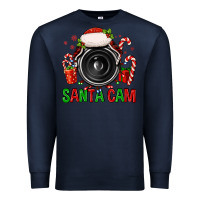 Navy santa cam Premium Sweatshirt - FaDigitalArtStudio