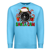 Ocean Blue santa cam Premium Sweatshirt - FaDigitalArtStudio