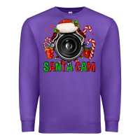 Purple santa cam Premium Sweatshirt - FaDigitalArtStudio