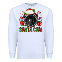 White santa cam Premium Sweatshirt - FaDigitalArtStudio