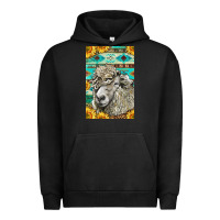 Pigment Black Western Lincoln Sheep Urban Hoodie - LillyAllenDesigns