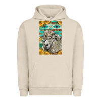 Pigment French Oak Western Lincoln Sheep Urban Hoodie - LillyAllenDesigns