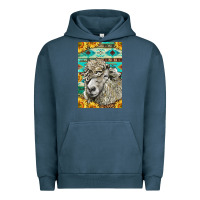 Pigment Midnight Navy Western Lincoln Sheep Urban Hoodie - LillyAllenDesigns