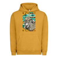Pigment Peanut Butter Western Lincoln Sheep Urban Hoodie - LillyAllenDesigns