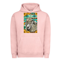 Pigment Salmon Western Lincoln Sheep Urban Hoodie - LillyAllenDesigns