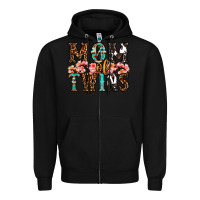 Black mom of twins Zipper Hoodie - OliviaCreatesArt
