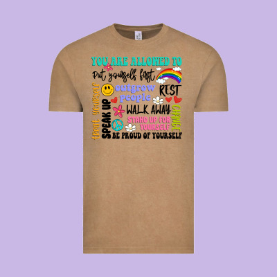 You Are Allowed To Vintage Tee Designed By Artiststas